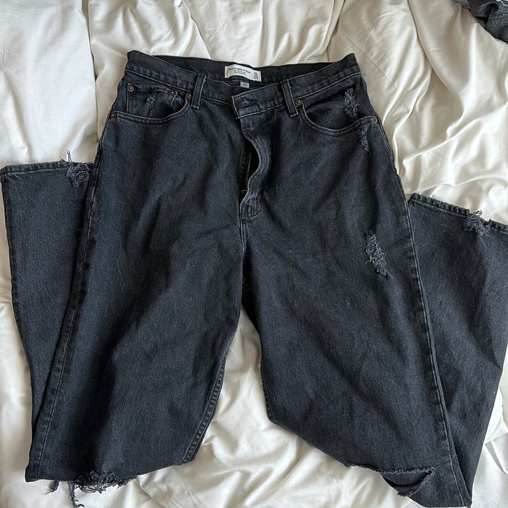 ultra high rise 90’s straight abercrombie jeans